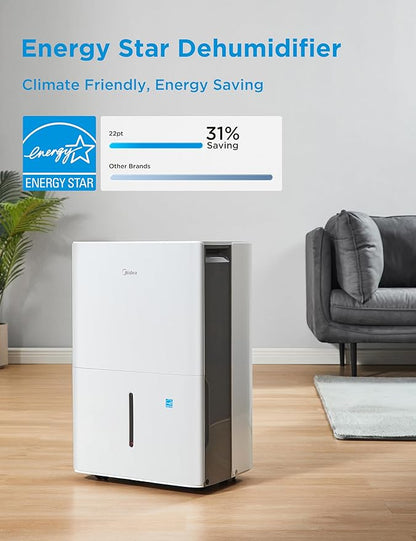 Midea 1, 500 Sq. Ft. Energy Star Certified Dehumidifier