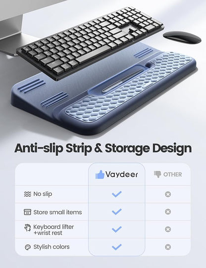 Vaydeer Wrist Rest with Keyboard Stand, Computer Wrist Support Pad, Ergonomic
