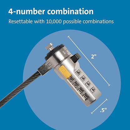 Kensington Combination Cable T-Bar Standard Lock Slot