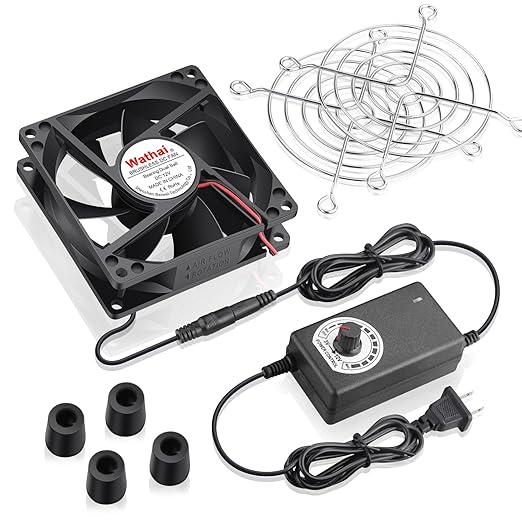 Wathai 80mm Small Computer Cooling Fan