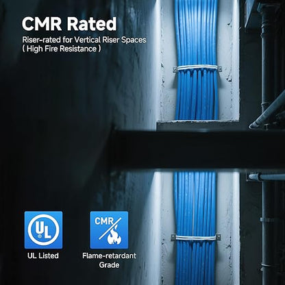 Cable Matters 10Gbps in-Wall Riser Rated 23AWG Bare Copper Cat6 Ethernet Cable