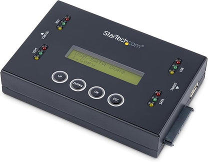 StarTech.com 1:1 Standalone Hard Drive and USB Thumb Drive Duplicator/Eraser