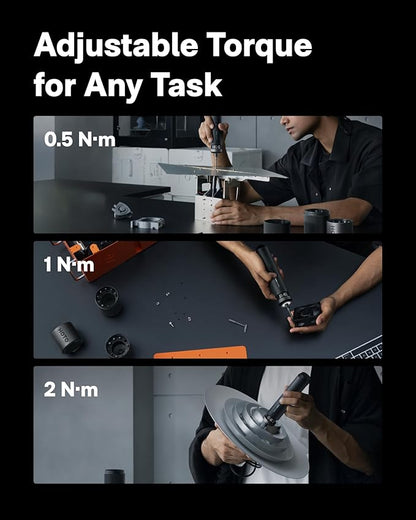HOTO PixelDrive Electric Screwdriver, Smart Display, 6 Torque Settings