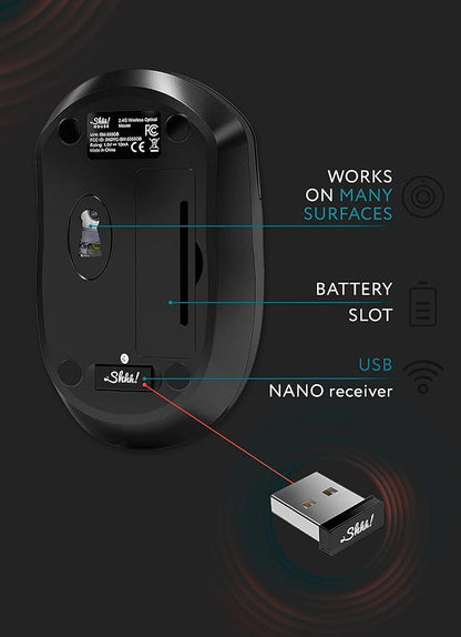– Wireless Silent Optical Mouse