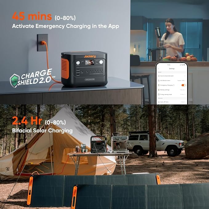 Jackery Explorer 1000 v2 Portable Power Station, 1070Wh LiFePO4 Battery
