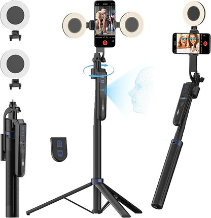 Auto Face Tracking Tripod 360 Rotation, Phone Tripod