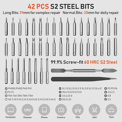 ZOE Electric Screwdriver, Mini Precision Screwdriver Set Cordless Screw driver