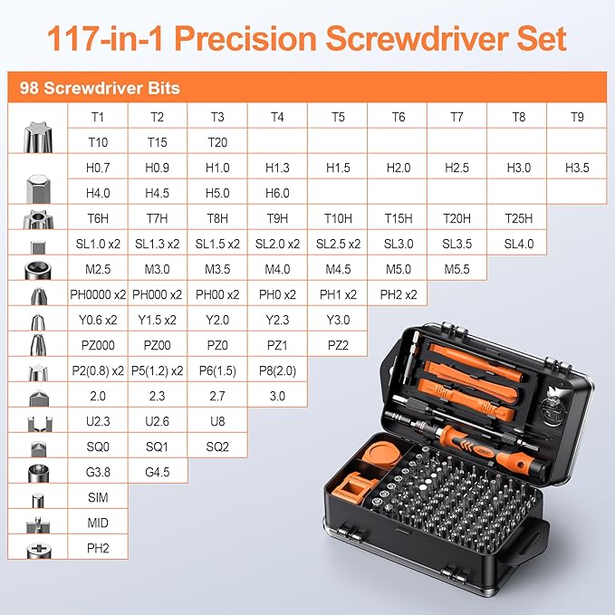 JOREST 117 in 1 Precision Screwdriver Set, Tool Gifts