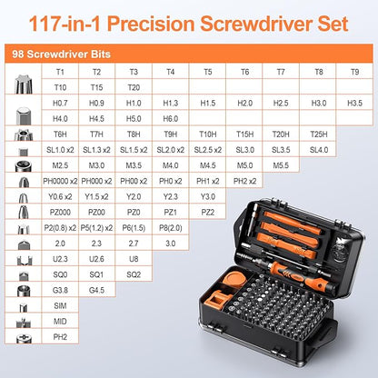 JOREST 117 in 1 Precision Screwdriver Set, Tool Gifts