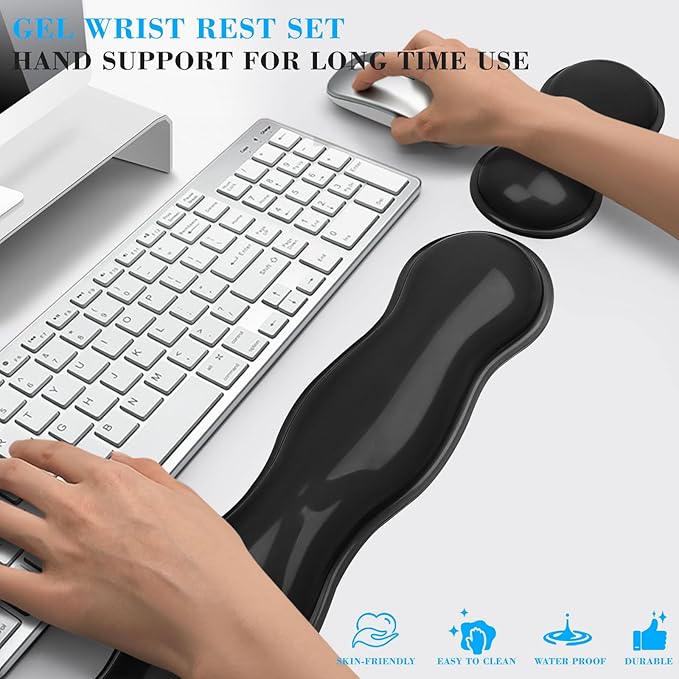 Gel Wrist Rest for Keyboard and Mouse, Wrist Rest for Keyboard, Mouse Wrist