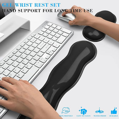 Gel Wrist Rest for Keyboard and Mouse, Wrist Rest for Keyboard, Mouse Wrist