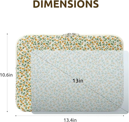 Puffy Laptop Sleeve 13-15.6 Inch Cute Quilted Laptop Protective Case Padded