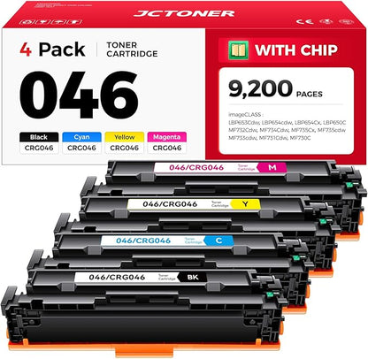 046 Toner Cartridge Set 4-Pack MF733Cdw Toner Replacement