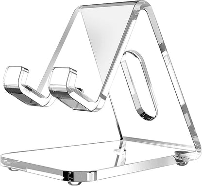 CreaDream Acrylic Cell Phone Stand, 5mm Thicker Clear Cell Phone Holder