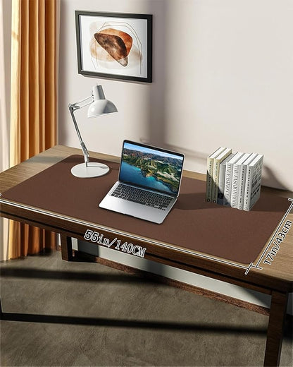 Extra Large Desk mat, Leather Desk Pad Protector, Office Desk Mat, Mouse Pad