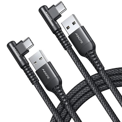 AINOPE USB C Cable Right Angle 3.1A Type C Charger Fast Charging, Resistant