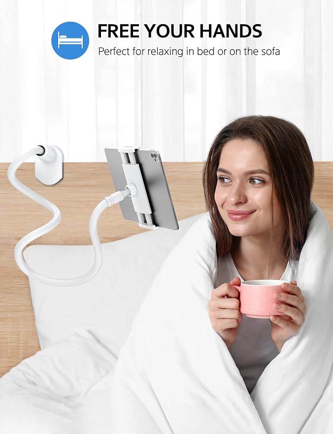 SHAWE Gooseneck Tablet Holder Phone Stand, Flexible Tablet Mount