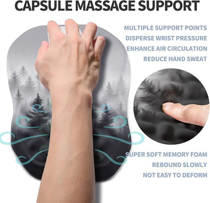 Ergonomic Raised Mouse Pad Wrist Support