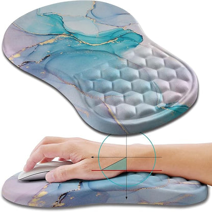 Hokafenle Ergonomic Mouse Pad Wrist Support, Wrist Rest Mousepad