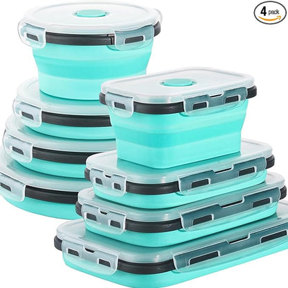 Sudaya 4 Pack Collapsible Food Storage Containers