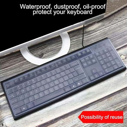 Ultra Thin Desktop PC Silicone Clear Keyboard Cover Skin Protector