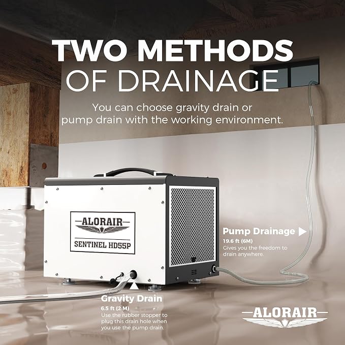 ALORAIR Crawl Space Dehumidifier, 120 PPD Crawlspace Dehumidifiers