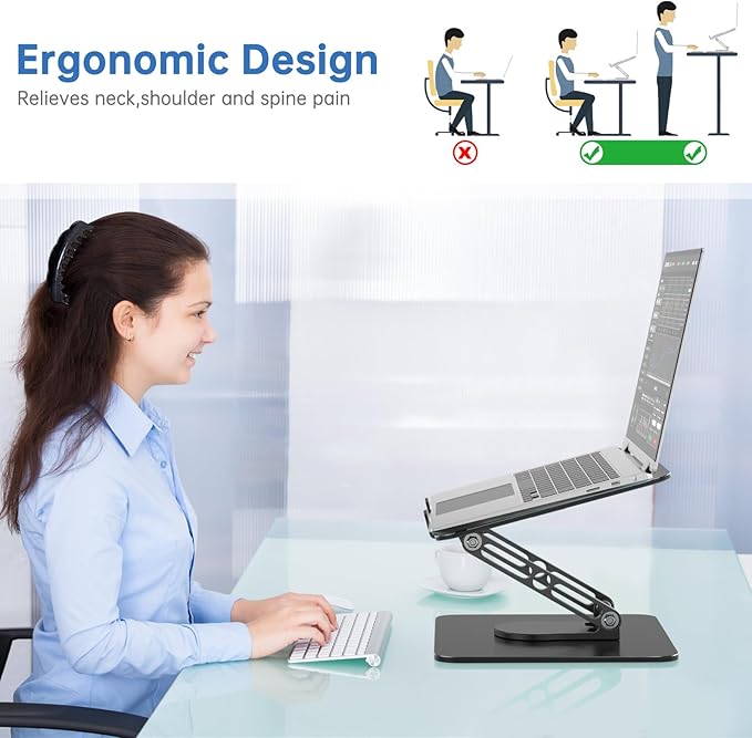 Laptop Stand for Desk Adjustable Computer Stand