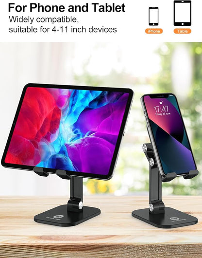 OCYCLONE Phone Stand, Adjustable Height and Angle Foldable Cell Phone Stand
