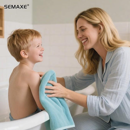 SEMAXE 6-Pack Blue Hand Towels