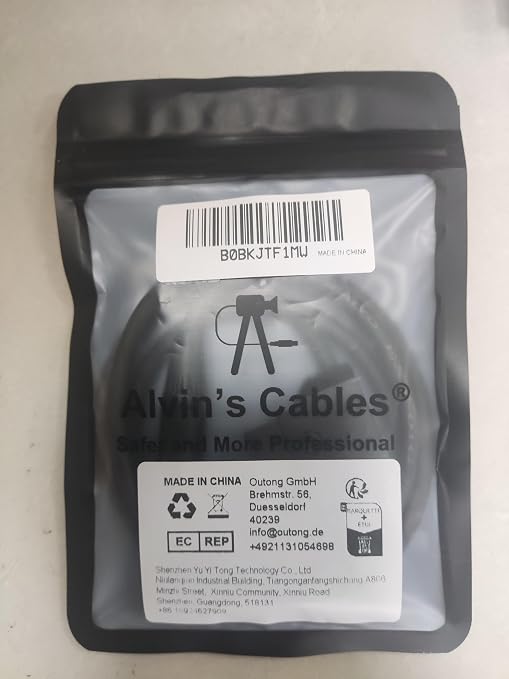 Alvin's Cables M12 X Coded 8 Pin Male to RJ45 Shielded Ethernet Cable M12 8