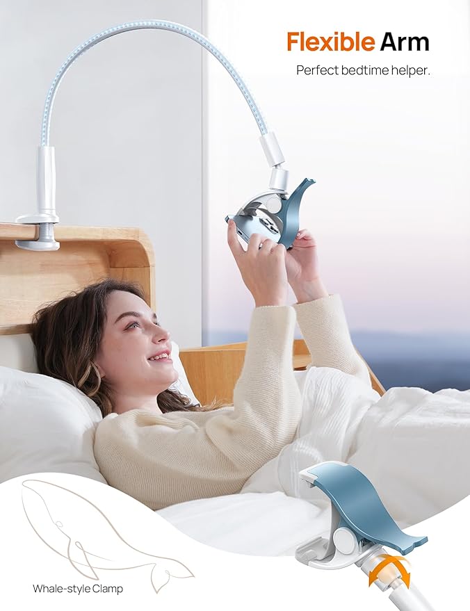 Gooseneck Phone Holder for Bed