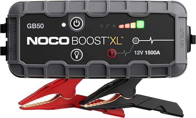 NOCO Boost GB50: 1500A UltraSafe Jump Starter – 12V Lithium Battery Booster Pack