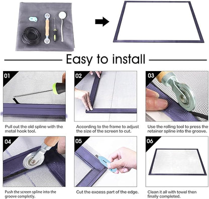 Windows Screen and Screen Door Repair Kit