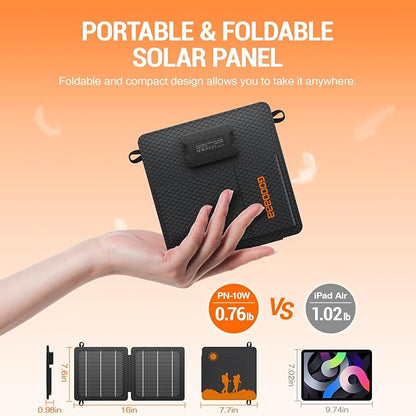 GOODaaa 10W Portable Solar Charger