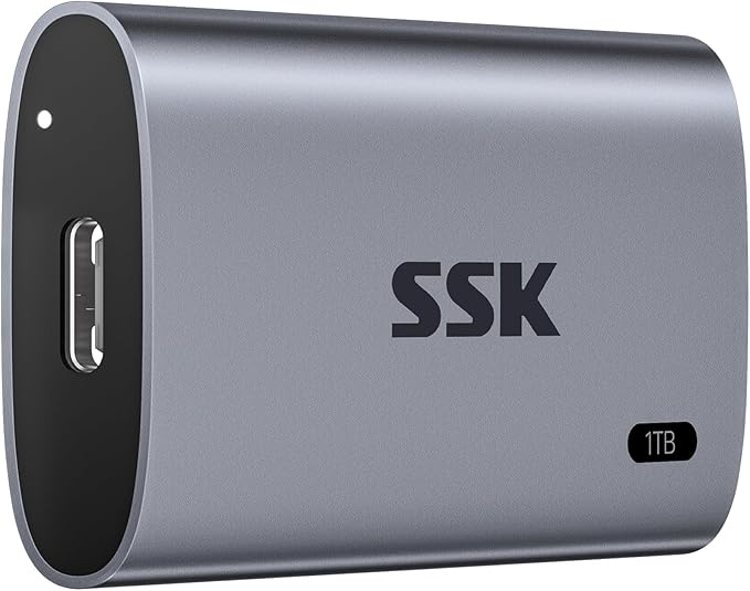 SSK 1TB SSD External Hard Drive, Portable SSD Up to 550MB/s Fast Solid State