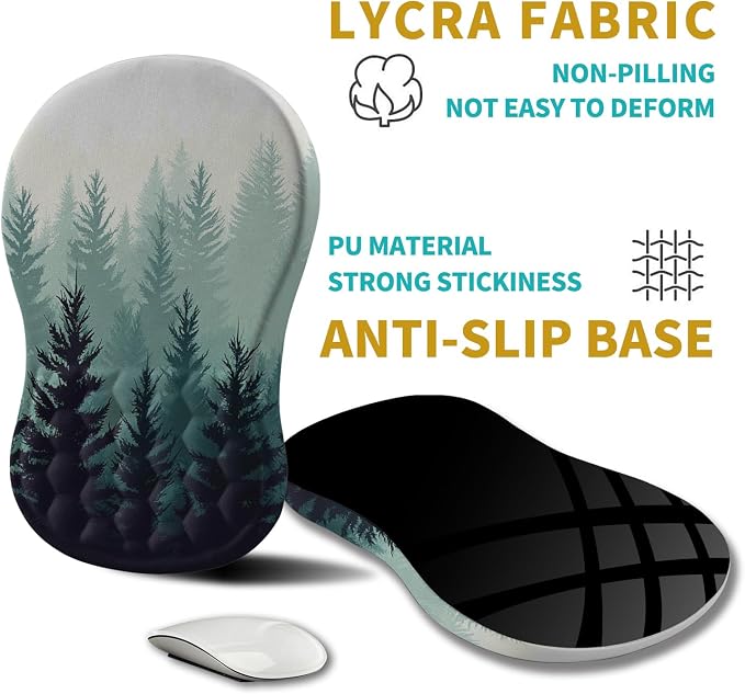 Hokafenle Ergonomic Mouse Pad Wrist Support, Wrist Rest Mousepad