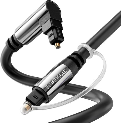 BlueRigger Optical Audio Toslink Cable - 35FT - Fiber Optic Compatible