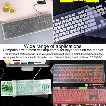 Universal Clear Desktop Computer Keyboard Protection Skin Protector Cover