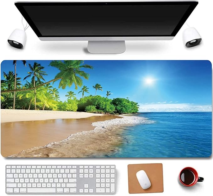RTGGSEL 31.5x11.8 Inch Non-Slip Long Extended Large Gaming Mouse Pad