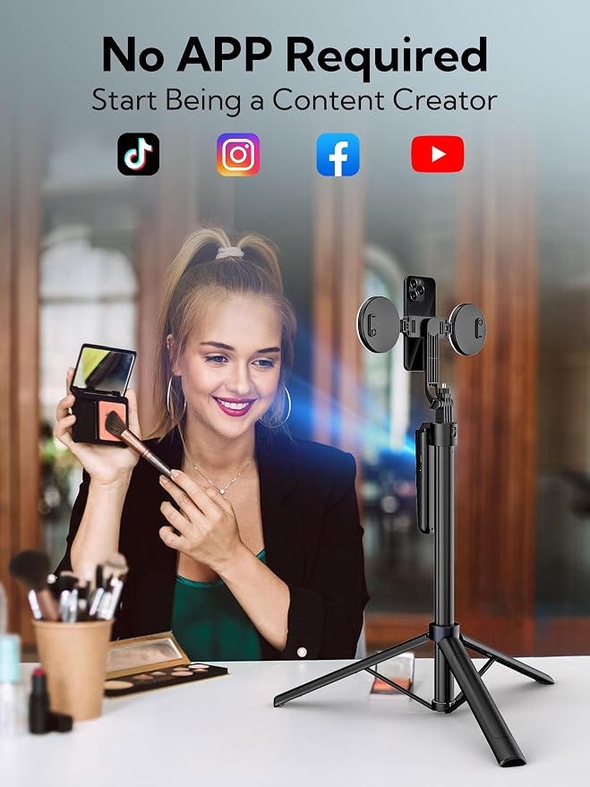 Auto Face Tracking Tripod 360 Rotation, Phone Tripod