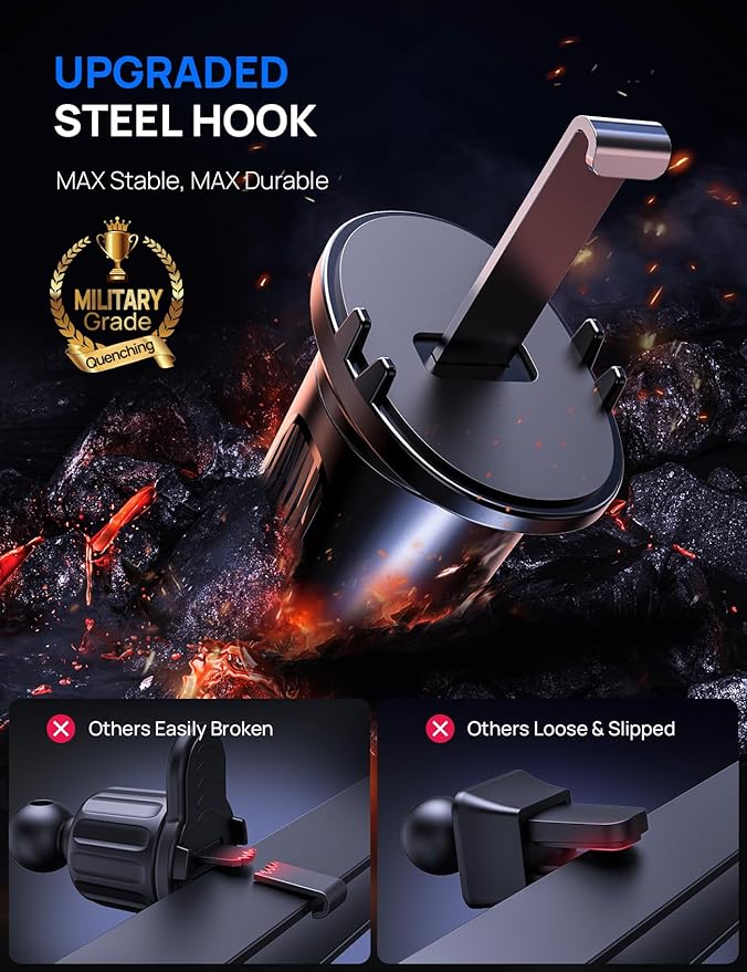 Car Vent Phone Mount, Adjustable 360 Rotation Vent Clip Car Phone Holder Mount
