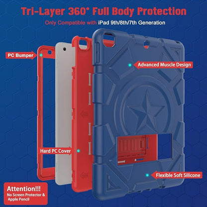 Rantice iPad 9th Generation Case, iPad 8th Generation Case, iPad 7th Generation