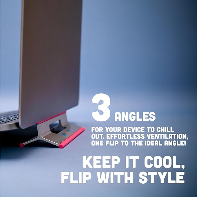 Steepy Low Profile Laptop Stand 3 Height Adjustable Computer Stand Lightweight