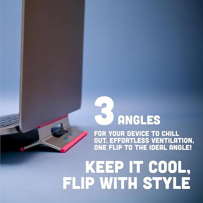 Steepy Low Profile Laptop Stand 3 Height Adjustable Computer Stand Lightweight