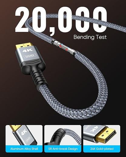 Highwings 4K DisplayPort to HDMI, 3.3ft Uni-Directional DP to HDMI 1.4 Cable
