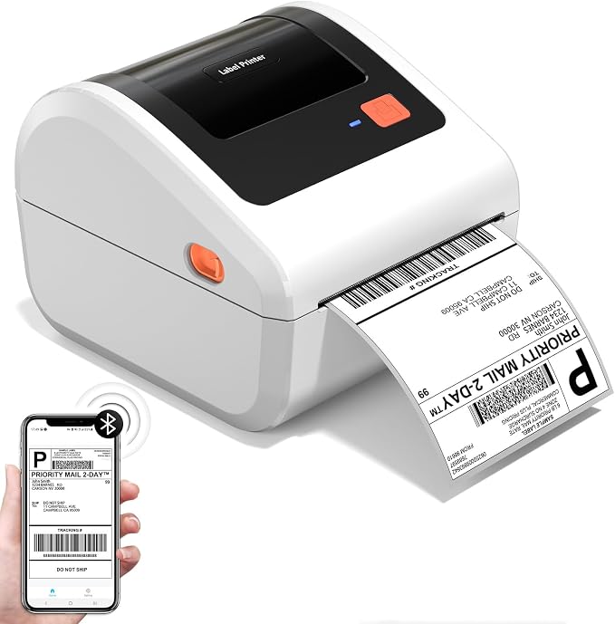 Bluetooth Thermal Shipping Label Printer