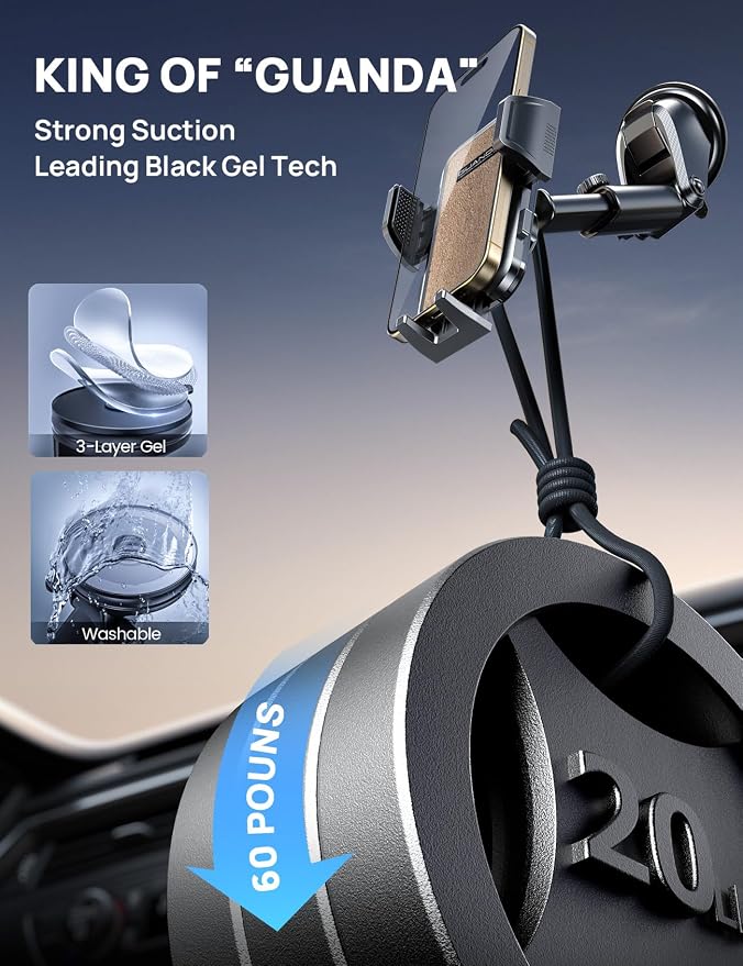 Dashboard Phone Holders for Your Car Car Cell Phone Holder, Non-Slip Silicone