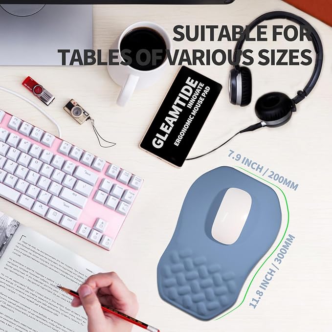 Ergonomic Raised Mouse Pad Wrist Support