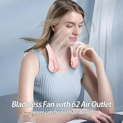 AMACOOL Bladeless Neck Fan Portable Personal Fan 5000mAh Rechargeable Battery