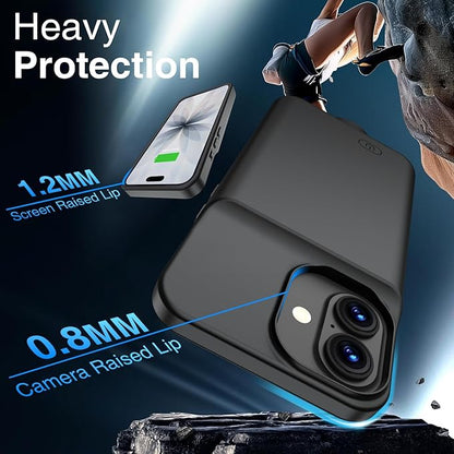 GIN FOXI Battery Case for iPhone 17, Charging Case Charger 8500mAh Ultra-Slim